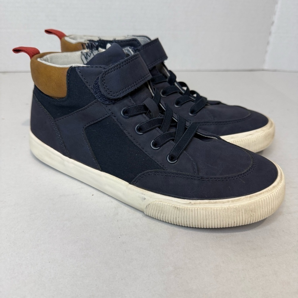 Cat & Jack Navy High-Top Sneakers (Size 5) - Picture 3 of 6